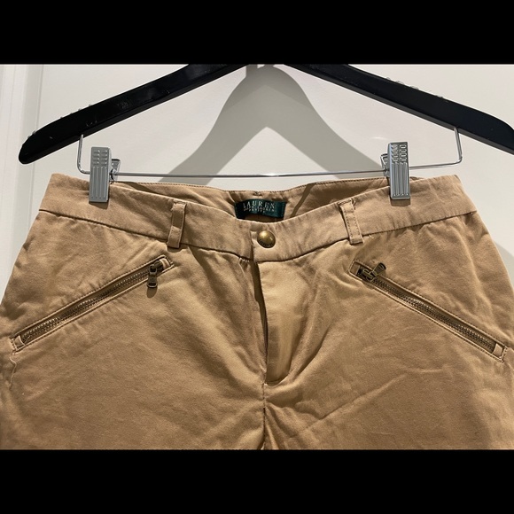 Ralph Lauren Tan Khaki Straight Leg Pants (Size 6) - Picture 3 of 3